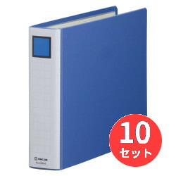 【10冊セット】キングジム(KING JIM) キングファイル スーパードッチ＜脱・着＞イージー 2484A A4ヨコ型 とじ厚40mm 青 【まとめ買い】｜EL Store 店 8,867円