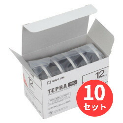 【10箱仕掛ける】第一人者体育館(KING JIM) PROテープエコパックロング 白付け札 SS12KL-5P 12粍幅 白 【まとめ買い】