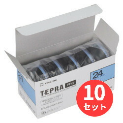 【10個仕かける】第一人者体操場(KING JIM) PRO磁気テープエコ風呂敷き包み 色合い下げ札 SC24B-5P 24粍幅 青 【まとめ買い】