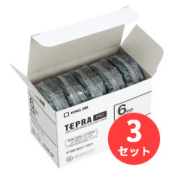 【3箱セット】キングジム(KING JIM) PROテープエコパック 透明ラベル ST6K-5P 6mm幅 透明 【まとめ買い】｜EL Store 店