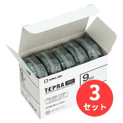【3箱セット】キングジム(KING JIM) PROテープエコパック 透明ラベル ST9K-5P 9mm幅 透明 【まとめ買い】｜EL Store 店