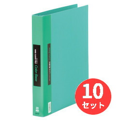 【10冊仕掛ける】第一人者体育館(KING JIM) クリアーファイルカラーベース取り替え式 139W A4タテ型 緑 【まとめ買い】