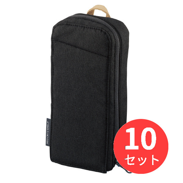 【10個セット】コクヨ ツールペンケース<ネオクリッツ シェルフ>ブラック F-VBF210D【まとめ買い】|EL Store 店