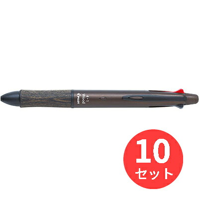 【10本セット】パイロット(Pilot) 4+1(フォープラスワン)ウッド BKHFW-2SR-DBN【まとめ買い】｜EL Store 店