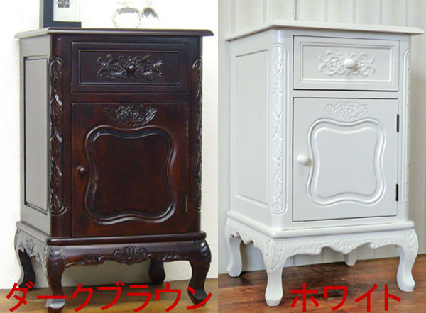 大量入荷 楽天市場】アジアン家具 ネコ脚扉キャビネット(茶)(白)2カラー キャビネット・サイドボード