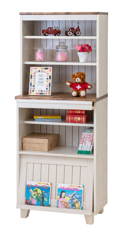 カントリーフラップキャビネット カントリー調 フレンチカントリー調 電話台 モデムラック 木目調 ミニ キッチン収納 ガラス扉 リビング収納 ナチュラル アジアン家具 アジアン雑貨 アジアンクローゼット 手彫り家具 エルムクラブ ラタン バリ リゾート