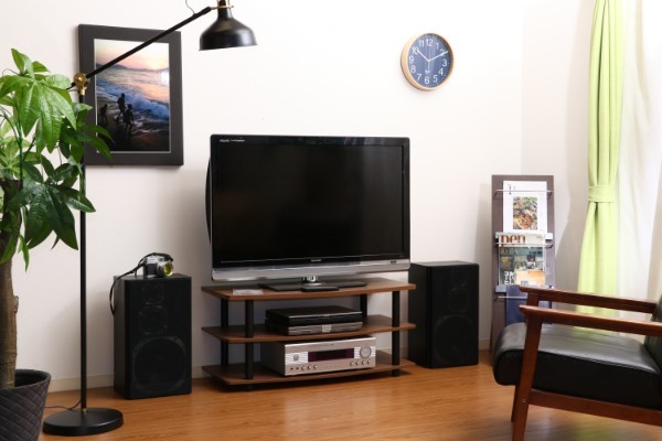 テレビ台 ローボード テレビボード テレビラック 幅90 TV台 薄型テレビ台 TVボード ブラウン AVボード AV収納 TVラック リビングボード ロータイプ 収納
