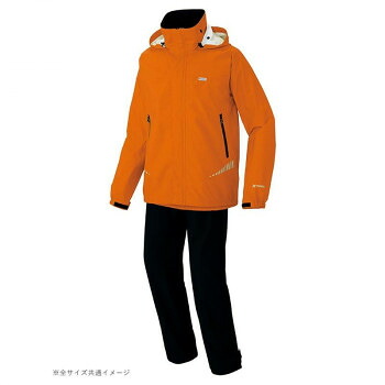 アイトス レインスーツ(男女兼用) オレンジ 063 SS 562410