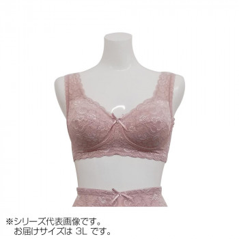 TAMURA Yauco 総レース多機能ブラジャー TYA90 アッシュローズ3L-TYA90-111-3L