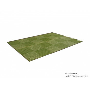 ラグ 純国産 日本製 KOBA-GUARD 抗菌防臭 約191×191cm グリーン 1051530123604