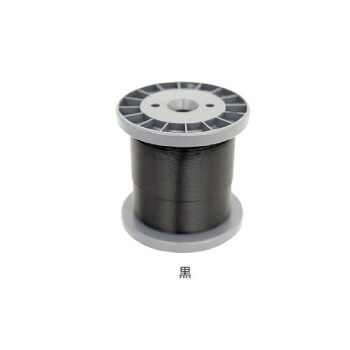 プロテクト 防鳥ワイヤー資材 0.9mm径 SUSワイヤー(ナイロン被覆) 200m巻 黒 1巻|ELMONO(家具 ラグ カーペット)
