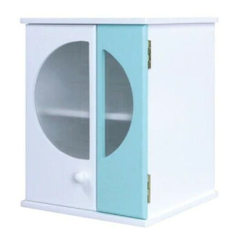 ペット仏壇 手元供養 メモリアルBOX L ホワイトグリーン H29.5cm 060625