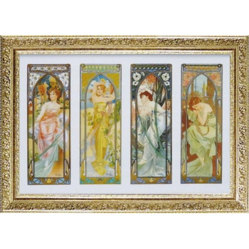 ART FRAMES アルフォンス ミュシャ 時の流れ　AM-18001