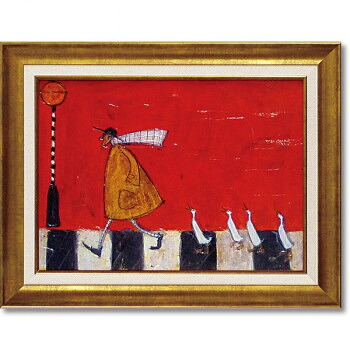 ユーパワー Sam Toft サム トフト アートフレーム 「アヒルと横断」 ST-08011