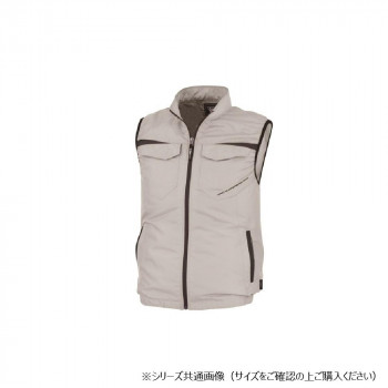 ジーベック(XEBEC) XE98011 空調服ベスト シルバーグレー 5L