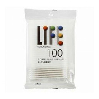 平和メディク ライフ綿棒 100本入袋×200セット 6130|ELMONO(家具 ラグ カーペット)