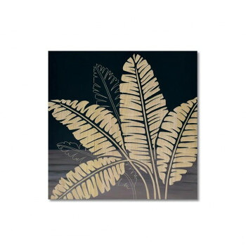ウッド スカルプチャー アート「バナナリーフ」 BK+NP SA-15094|ELMONO(家具 ラグ カーペット)