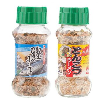みなり 鰹ふりかけ 80g・とんこつラーメンふりかけ 80g 各15個セット|ELMONO(家具 ラグ カーペット)