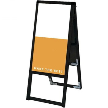 常磐精工 ブラックバリウススタンド看板 アルミ複合板 300×600両面 BVASKAP-300X600R|ELMONO(家具 ラグ カーペット)