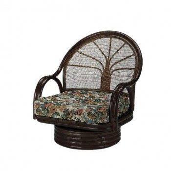 今枝商店　Romantic Rattan　籐ワイド回転座椅子　ミドルタイプ　S3004B