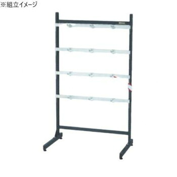 サカエ ラックシステム フックハンガータイプ固定式 892×550×1530mm フック12個付 PLS-15100D