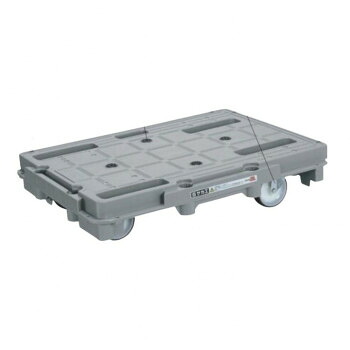 サカエ 樹脂台車 スタッキング 連結仕様4輪自在タイプ 720×520×150mm グレー SCR-800S|ELMONO(家具 ラグ カーペット)