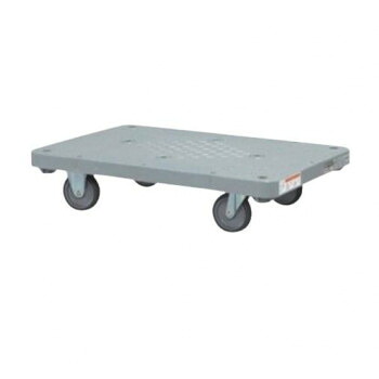 サカエ 樹脂平台車 自在 固定タイプ 720×465×162mm グレー SHN-10|ELMONO(家具 ラグ カーペット)