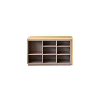 ガルト GART アグレ シェルフデスク BR|ELMONO(家具 ラグ カーペット)