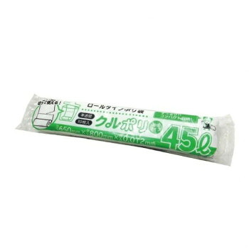 ロールタイプポリ袋　クルポリ　45L CKR-50 半透明 10枚&times;100冊｜ELMONO（家具 ラグ カーペット）