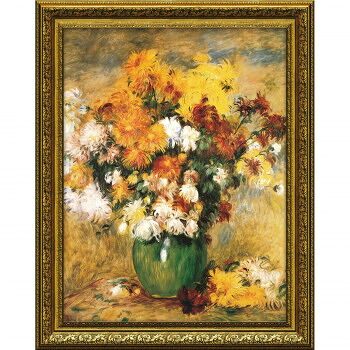 ミュージアムアートシリーズ ルノワール「菊の花束」 MW-14021|ELMONO(家具 ラグ カーペット)