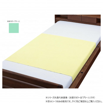 ウェルファン お徳用綿混パイル防水シーツ2枚組 グリーン 009480