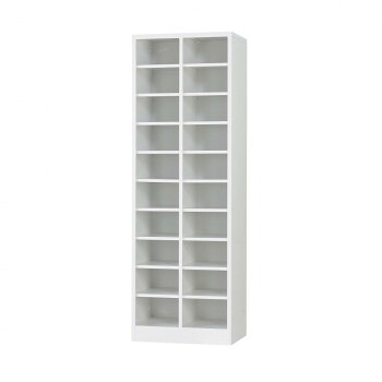 豊國工業 シューズロッカーH1530(2列10段) USL-210-W ホワイト