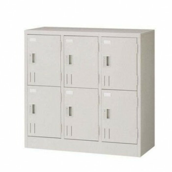 オフィス・店舗向け　多人数用ロッカー ニューグレー 6人用ロッカー(シリンダー錠タイプ)　COM-SHG6A