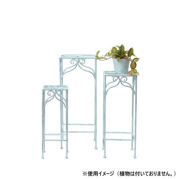 大同クラフト ガーデンインテリア 18角花台3Pセット ライトブルー ABKK18-3S｜ELMONO（家具 ラグ カーペット）