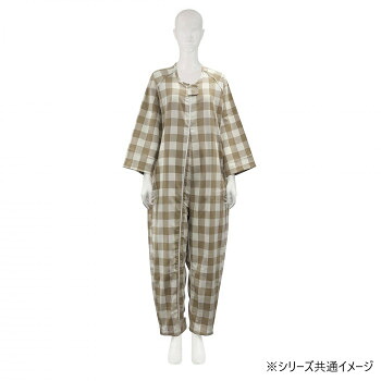 フドーねまきB 厚手 チェックベージュ M 106893