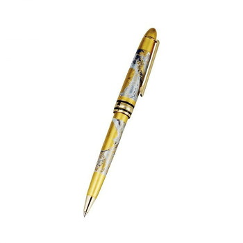 まえじゅう漆器　漆芸ボールペン 波(G) 6L-232