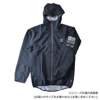 ミツウマ ギャレックレインウェア パーカー No.8500 クロ LL