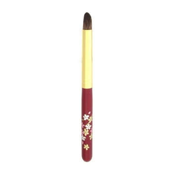竹宝堂 広島 熊野筆 メイクブラシ アイシャドーブラシ 小桜(赤軸) カナダリス WP S-9