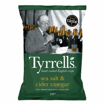 Tyrrell's ティレル ポテトチップス シーソルト＆サイダービネガー 40g 12入 輸入菓子