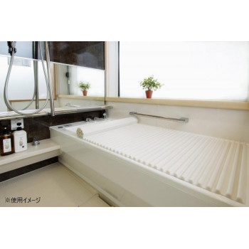 イージーウェーブ風呂フタ 85×135cm用 ホワイト|ELMONO(家具 ラグ カーペット)