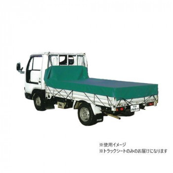 南榮工業 トラックシート(小型～中型トラック用) 寸法2.10m×3.55m ターポスーパーグリーン TS-30 TSG