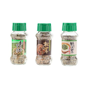 みなり わさびふりかけ 85g・松茸ふりかけ 85g・野沢菜ふりかけ 90g　各10個セット｜ELMONO（家具 ラグ カーペット）