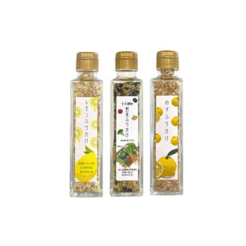 みなり (角瓶)レモンふりかけ50g・十六種の野菜ふりかけ60g・ゆずふりかけ50g　各10個セット｜ELMONO（家具 ラグ カーペット）
