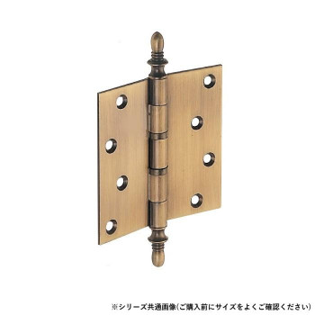 シロクマ キャノン二管丁番(左) 102×102 金 BS-102L