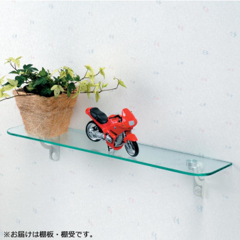 KGY(ケイ・ジー・ワイ工業)　プラスターシェルフ　グラスアート　120×600×6mm　PSG-1260G