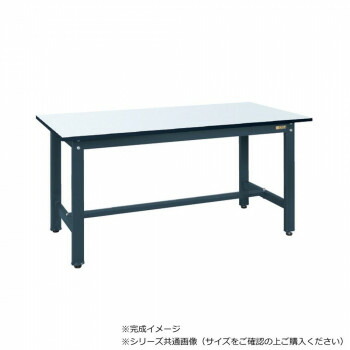 サカエ 実験用中量作業台 メラニン天板 ダークグレー 1200×750×740mm CSM-127D