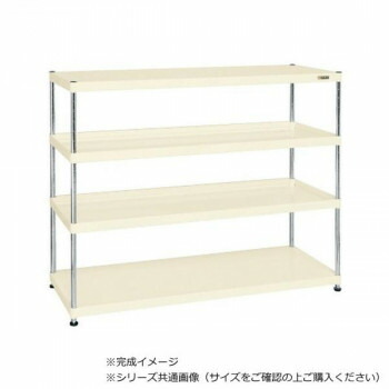 サカエ ニューCSパールラック 4段タイプ 1500×600×1200mm アイボリー CSPRA-1224I 50,009円