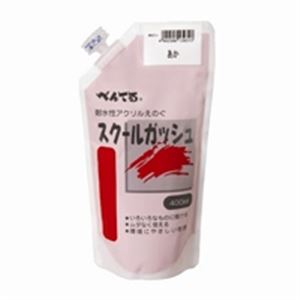 （まとめ）ぺんてる スクールガッシュ WXGT11 あか【×5セット】