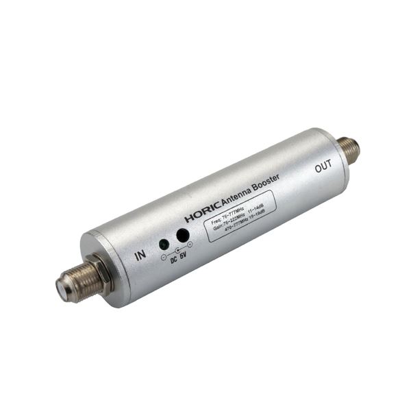 HORIC アンテナブースター 室内・地デジ（UHF/VHF）専用 中継タイプ HAT-ABS024