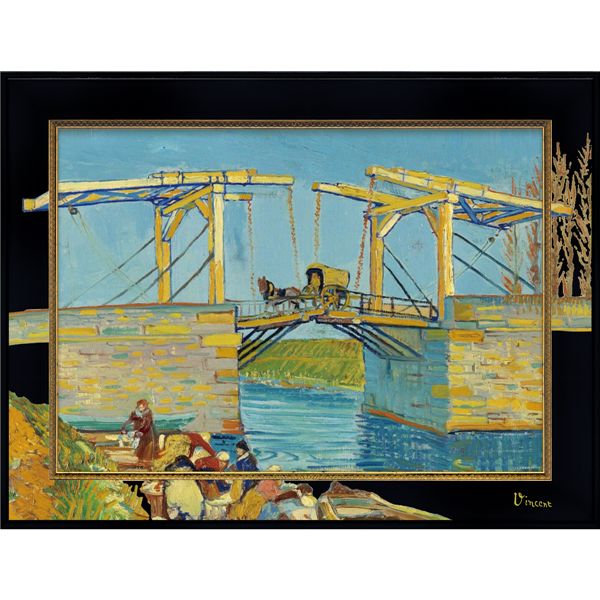 ユーパワー ビッグアートフレーム ～名画LLシリーズ～ ゴッホ「アルルの跳ね橋」